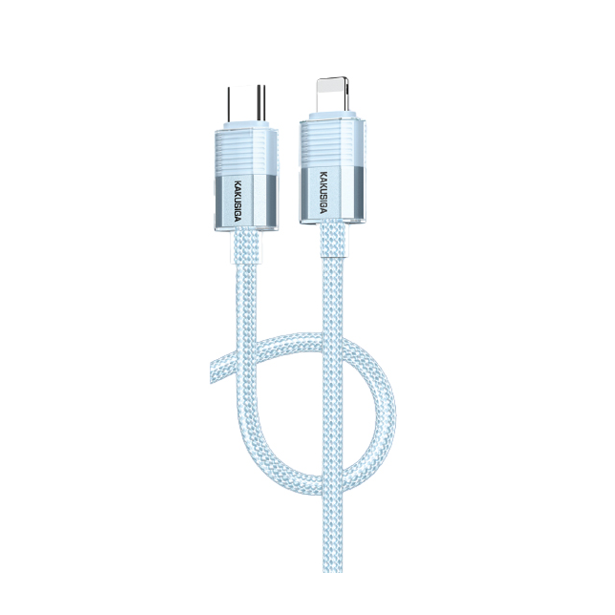 کابل لایتنینگ به تایپ سی کاکوسیگا مدل KSC-985 طول 1.2 متر-آبی کابل لایتنینگ به تایپ سی کاکوسیگا مدل KSC-985 طول 1.2 متر-آبی