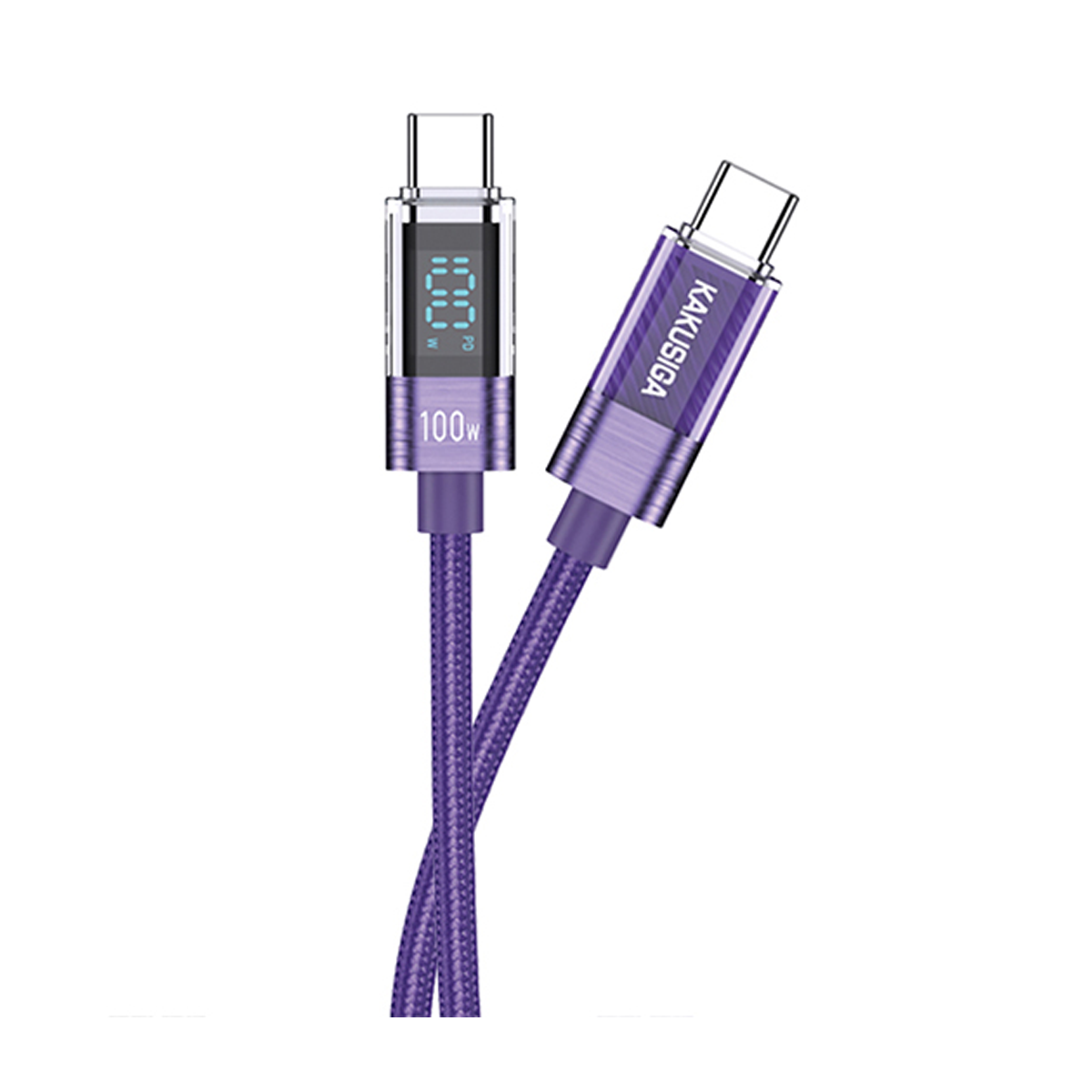 کابل دوسر تایپ سی کاکوسیگا مدل KSC-971 طول 1 متر-بنفش کابل دوسر تایپ سی کاکوسیگا مدل KSC-971 طول 1 متر-بنفش