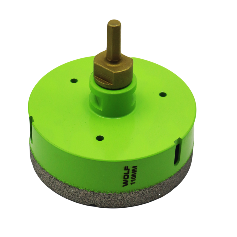 گردبر فرزی سنگ و سرامیک ولف مدل YP-0110 به همراه رابط تبدیل به دریل سایز 110 میلی متر گردبر فرزی سنگ و سرامیک ولف مدل YP-0110 به همراه رابط تبدیل به دریل سایز 110 میلی متر