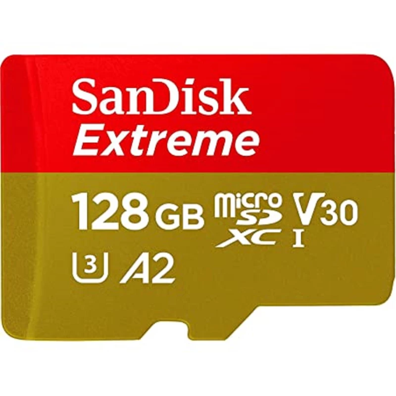 کارت حافظه MicroSDXC سن دیسک مدل Extreme کلاس A2 استاندارد UHS-I U3 سرعت 190MBps ظرفیت 128 گیگابایت-چند رنگ  کارت حافظه MicroSDXC سن دیسک مدل Extreme کلاس A2 استاندارد UHS-I U3 سرعت 190MBps ظرفیت 128 گیگابایت-چند رنگ