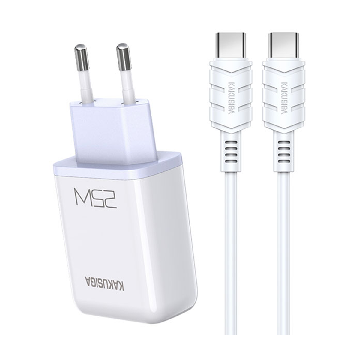 شارژر دیواری کاکوسیگا مدل KSC-814 سری XINGDA توان 25 وات-سفید شارژر دیواری کاکوسیگا مدل KSC-814 سری XINGDA توان 25 وات-سفید