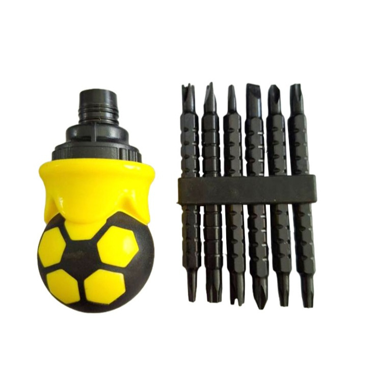 پیچ گوشتی جغجغه ای مشتی مدل S2 بسته 13 عددی