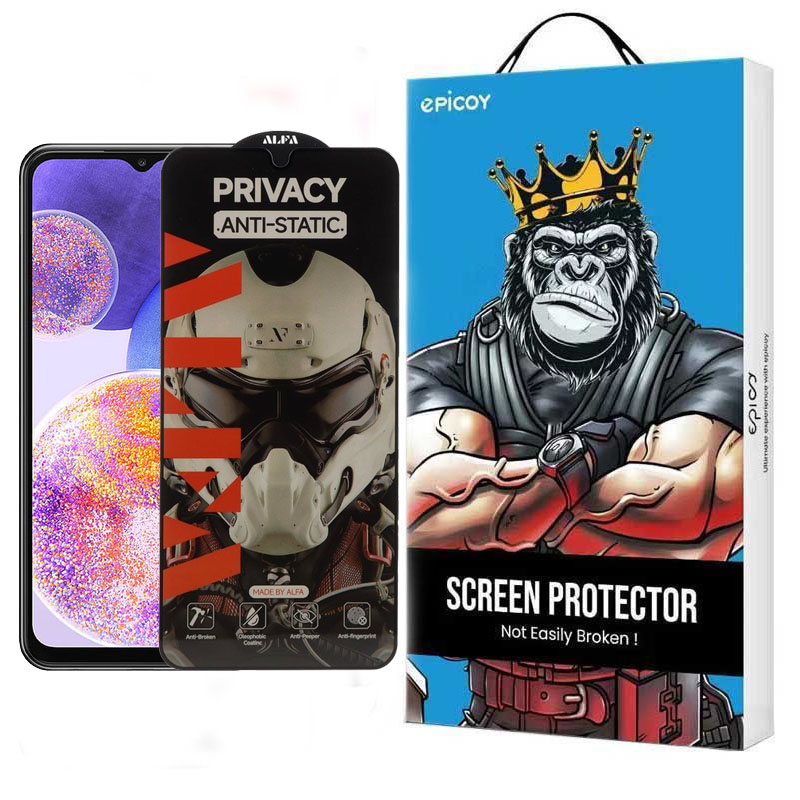 محافظ صفحه نمایش حریم شخصی گوشی سامسونگ Galaxy M12 اپیکوی مدل Alpha  محافظ صفحه نمایش حریم شخصی گوشی سامسونگ Galaxy M12 اپیکوی مدل Alpha