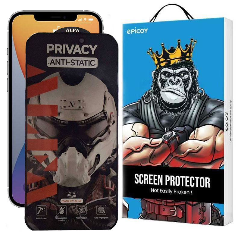 محافظ صفحه نمایش حریم شخصی گوشی اپل iPhone XS Max اپیکوی مدل Alpha  محافظ صفحه نمایش حریم شخصی گوشی اپل iPhone XS Max اپیکوی مدل Alpha