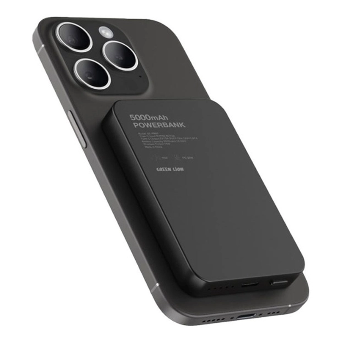 پاوربانک گرین لاین مدل GL-MAG 5 ظرفیت 5000 میلی آمپر ساعت