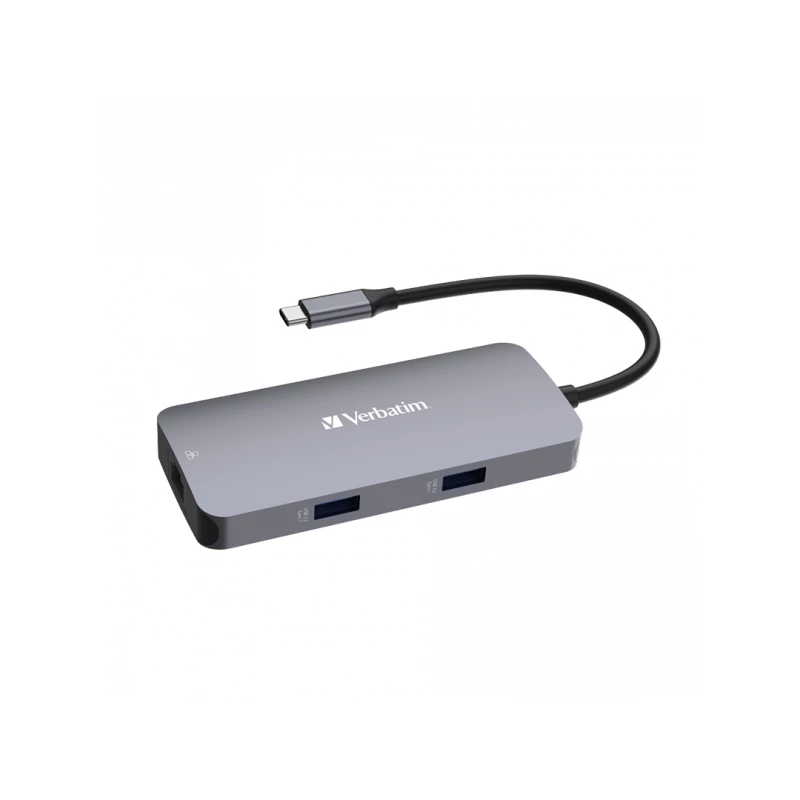 هاب 5 پورت USB 3.0 ورباتیم مدل CMH-05-نقرهای هاب 5 پورت USB 3.0 ورباتیم مدل CMH-05-نقرهای