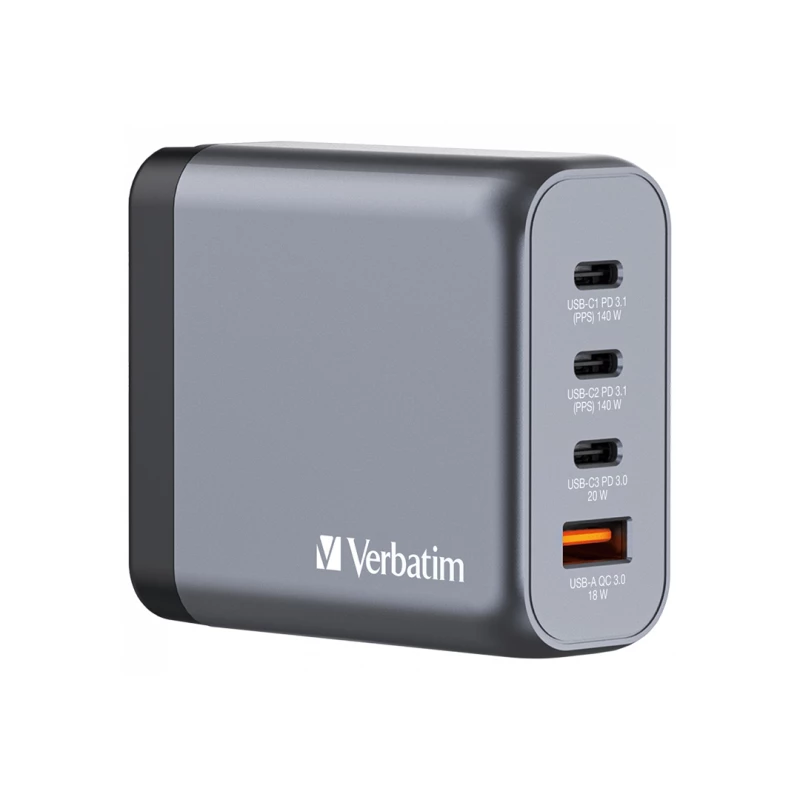 شارژر دیواری ورباتیم مدل GNC-140 توان 140 وات-نقرهای شارژر دیواری ورباتیم مدل GNC-140 توان 140 وات-نقرهای