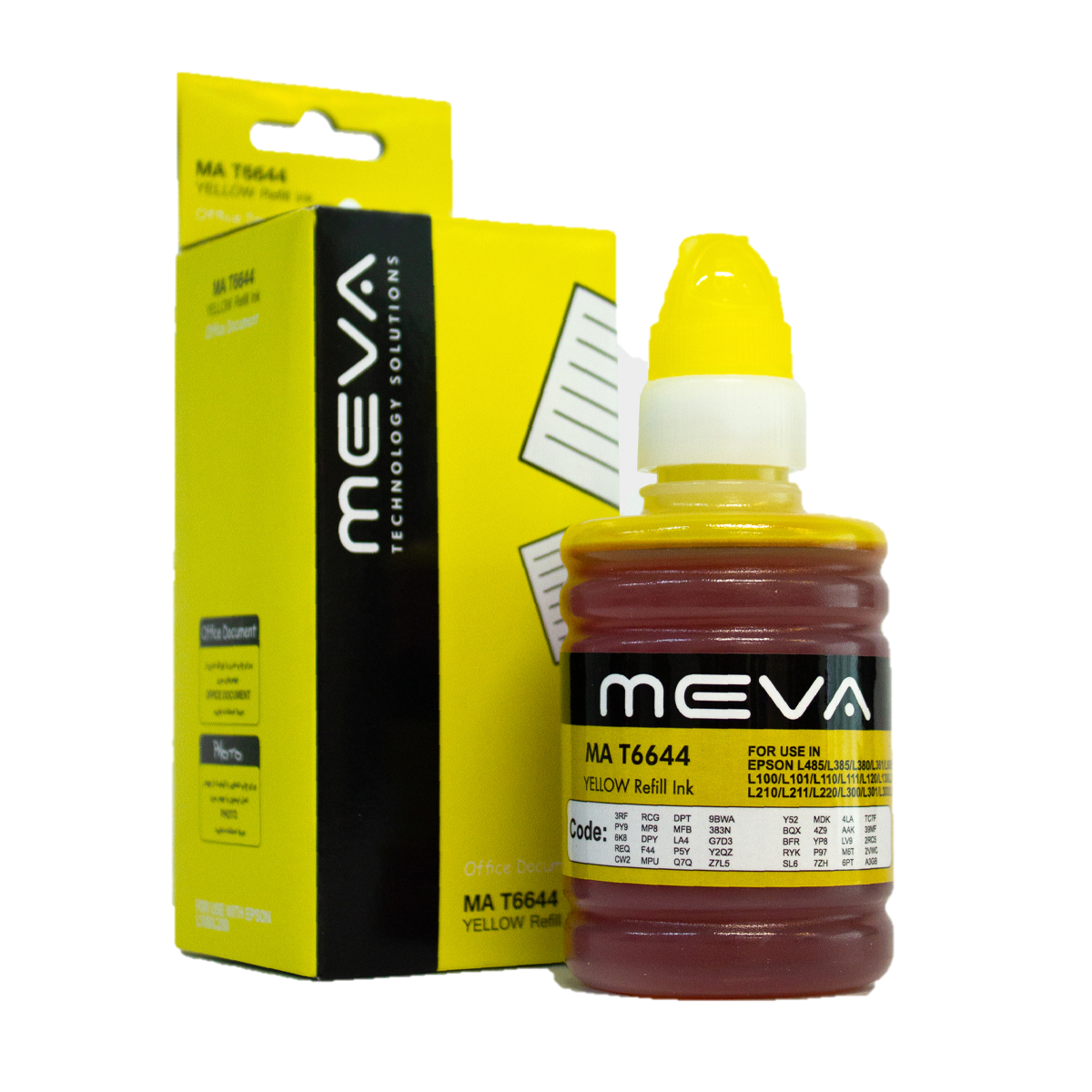 جوهر پرینتر میوا مدل MA-T6644-زرد جوهر پرینتر میوا مدل MA-T6644-زرد