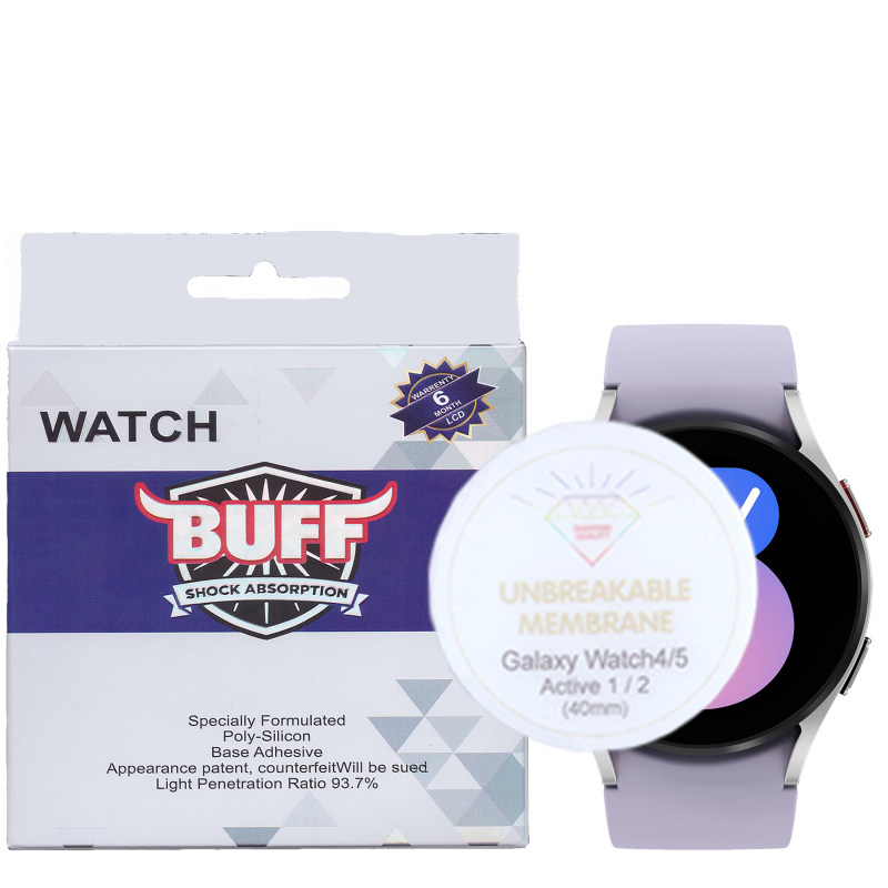 گلس ساعت هوشمند سامسونگ Galaxy Watch 4/5 /Active 2/1 40mm بوف مدل Hydrogel-G گلس ساعت هوشمند سامسونگ Galaxy Watch 4/5 /Active 2/1 40mm بوف مدل Hydrogel-G