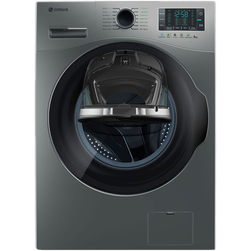 ماشین لباسشویی اسنوا 8 کیلویی مدل SWM-84608 ماشین لباسشویی اسنوا 8 کیلویی مدل SWM-84608