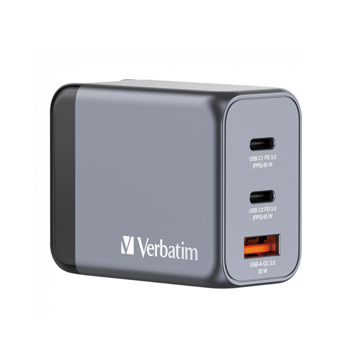 شارژر دیواری ورباتیم مدل GNC-65 توان 65 وات-خاکستری شارژر دیواری ورباتیم مدل GNC-65 توان 65 وات-خاکستری