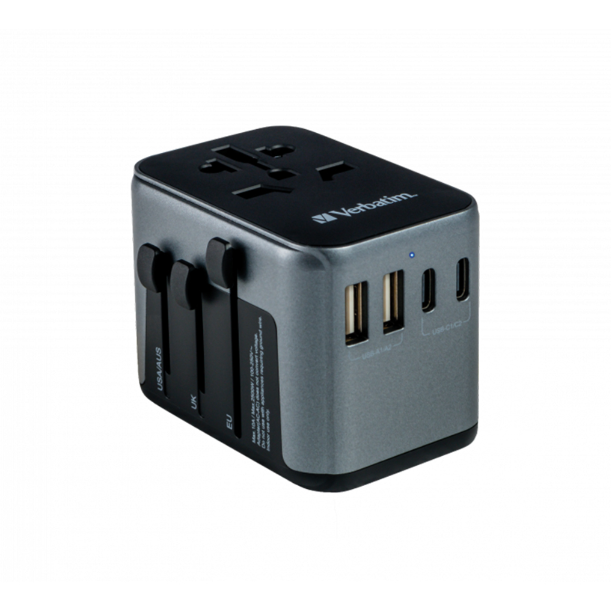 شارژر دیواری ورباتیم مدل UTA-03 توان 30 وات-خاکستری شارژر دیواری ورباتیم مدل UTA-03 توان 30 وات-خاکستری