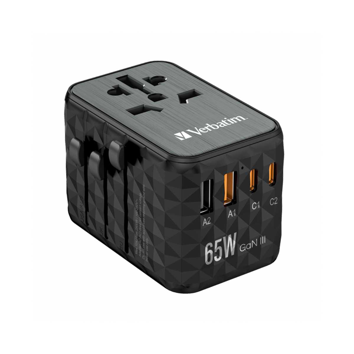 شارژر دیواری ورباتیم مدل UTA-05 توان 65 وات-مشکی شارژر دیواری ورباتیم مدل UTA-05 توان 65 وات-مشکی