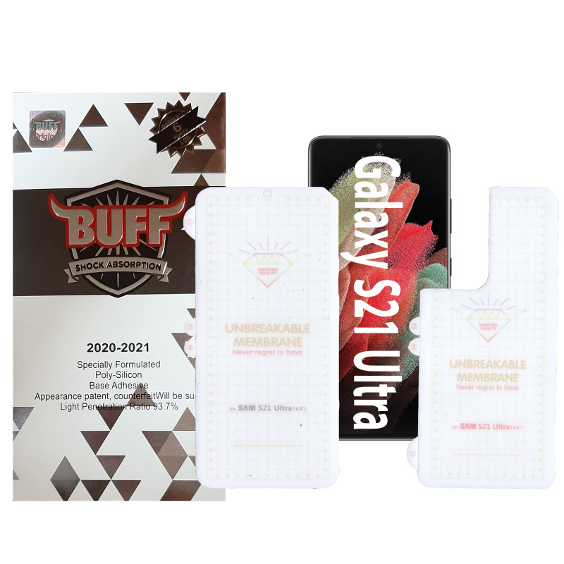 محافظ صفحه نمایش و پشت گوشی سامسونگ گلکسی S21 اولترا بوف مدل Hg01 محافظ صفحه نمایش و پشت گوشی سامسونگ گلکسی S21 اولترا بوف مدل Hg01