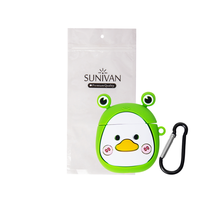 کاور سانیوان مدل عروسکی فانتزی جوجه کلاه قورباغه مناسب برای کیس اپل ایرپاد 3 کاور سانیوان مدل عروسکی فانتزی جوجه کلاه قورباغه مناسب برای کیس اپل ایرپاد 3