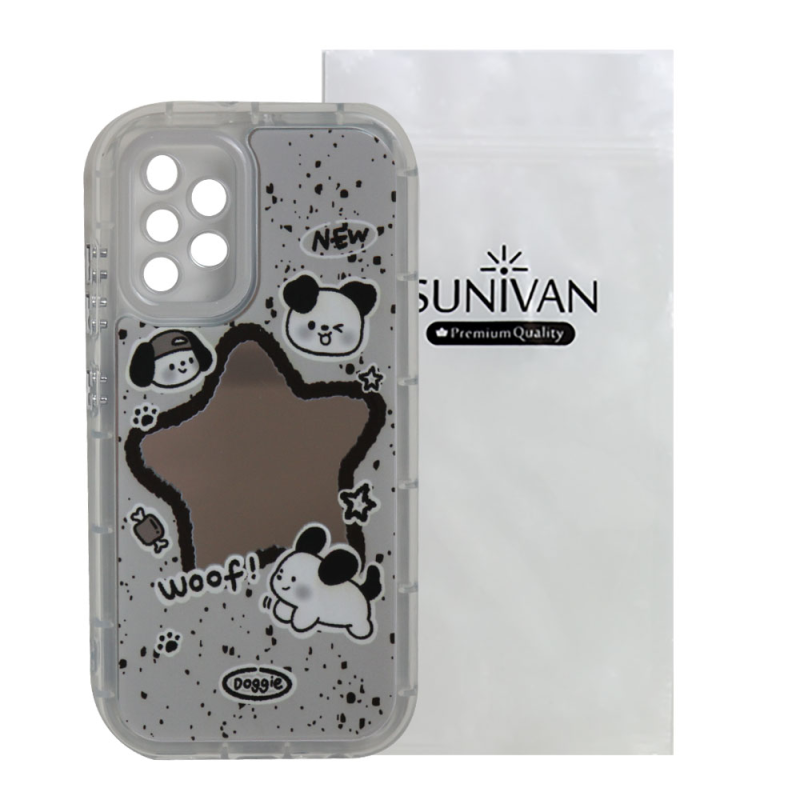 کاور سانیوان مدل آینه ای طرح فانتزی سگ مناسب برای گوشی موبایل سامسونگ Galaxy A32 4G کاور سانیوان مدل آینه ای طرح فانتزی سگ مناسب برای گوشی موبایل سامسونگ Galaxy A32 4G