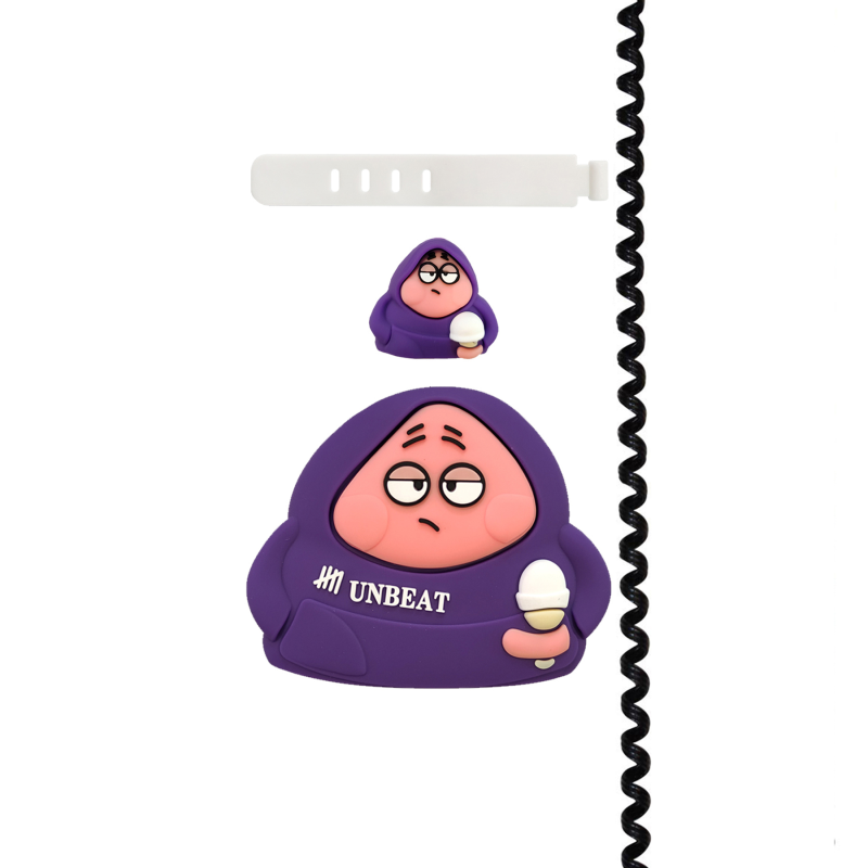 محافظ کابل قاب سیلور مدل پاتریک به همراه محافظ شارژر دیواری مجموعه 4 عددی محافظ کابل قاب سیلور مدل پاتریک به همراه محافظ شارژر دیواری مجموعه 4 عددی