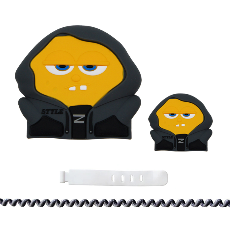 محافظ کابل وال کیس طرح باب اسفنجی به همراه محافظ شارژر دیواری مجموعه 4 عددی محافظ کابل وال کیس طرح باب اسفنجی به همراه محافظ شارژر دیواری مجموعه 4 عددی