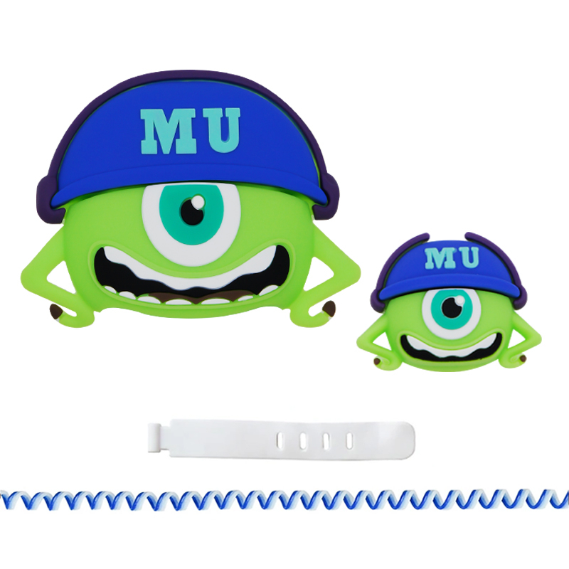 محافظ کابل وال کیس طرح مایک به همراه محافظ شارژر دیواری مجموعه 4 عددی محافظ کابل وال کیس طرح مایک به همراه محافظ شارژر دیواری مجموعه 4 عددی