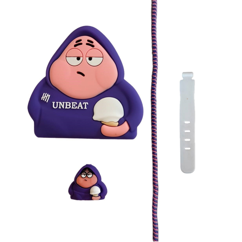 محافظ کابل و شارژر وال کیس طرح پاتریک مناسب برای شارژر 20W اپل محافظ کابل و شارژر وال کیس طرح پاتریک مناسب برای شارژر 20W اپل