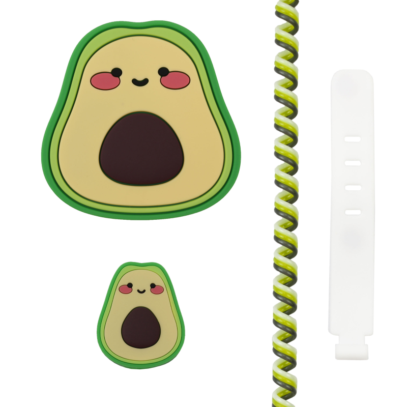 محافظ کابل و شارژر وال کیس طرح آواکادو مناسب برای شارژر 20W اپل محافظ کابل و شارژر وال کیس طرح آواکادو مناسب برای شارژر 20W اپل