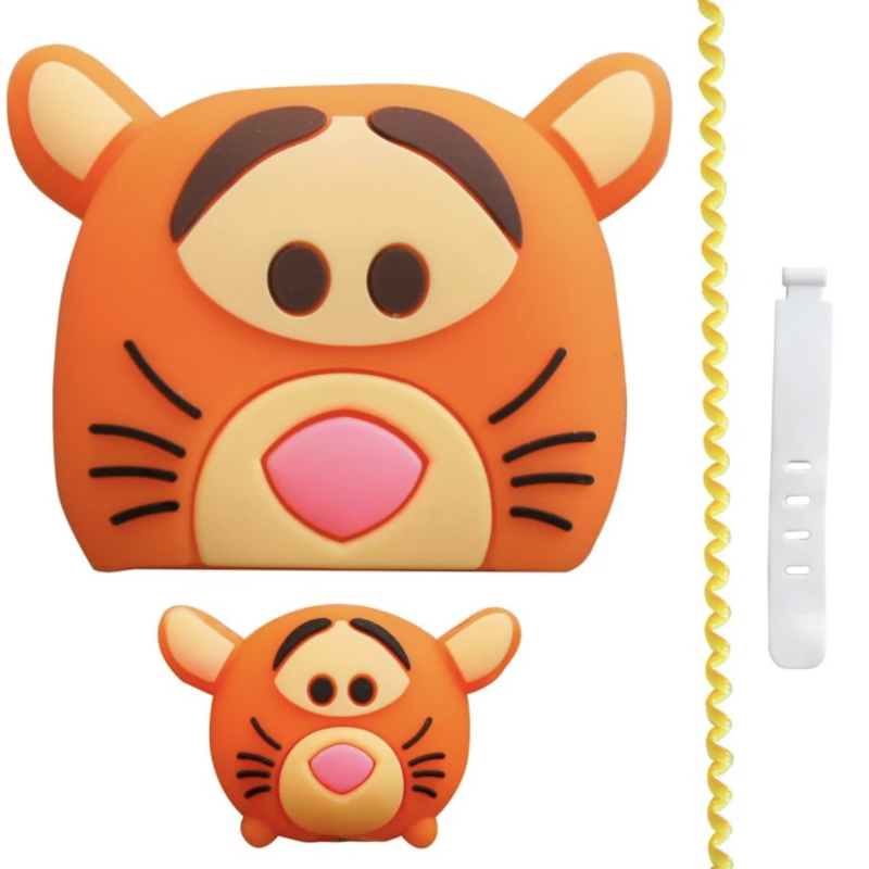 محافظ کابل و شارژر 20W اپل مدل ببر پو مجموعه 4 عددی محافظ کابل و شارژر 20W اپل مدل ببر پو مجموعه 4 عددی