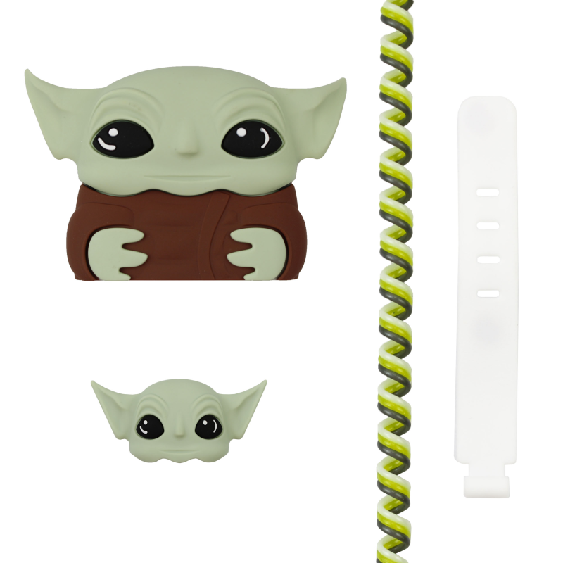 محافظ کابل و شارژر وال کیس 20W اپل طرح بیبی یودا محافظ کابل و شارژر وال کیس 20W اپل طرح بیبی یودا