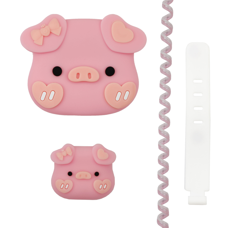 محافظ کابل و شارژر وال کیس طرح Pig مناسب برای شارژر 20W اپل محافظ کابل و شارژر وال کیس طرح Pig مناسب برای شارژر 20W اپل