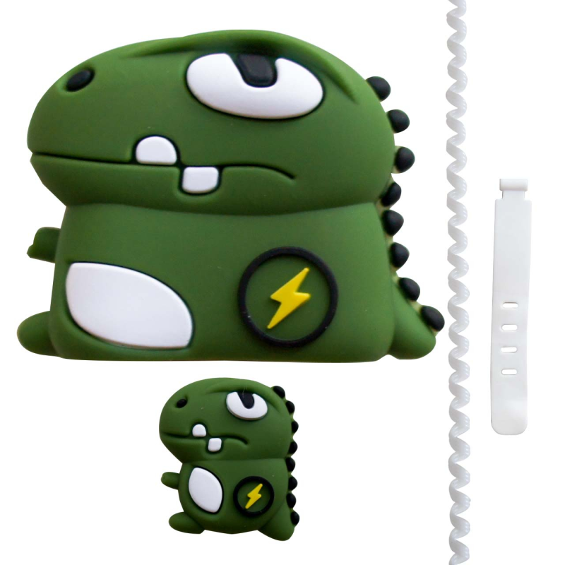 محافظ کابل شارژ مدل Cute Dragon-Cover به همراه محافظ شارژر دیواری مجموعه 4 عددی محافظ کابل شارژ مدل Cute Dragon-Cover به همراه محافظ شارژر دیواری مجموعه 4 عددی