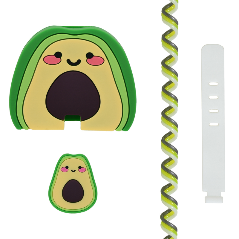 محافظ کابل وال کیس طرح اواکادو به همراه محافظ شارژر دیواری 25 وات سامسونگ مجموعه 4 عددی محافظ کابل وال کیس طرح اواکادو به همراه محافظ شارژر دیواری 25 وات سامسونگ مجموعه 4 عددی