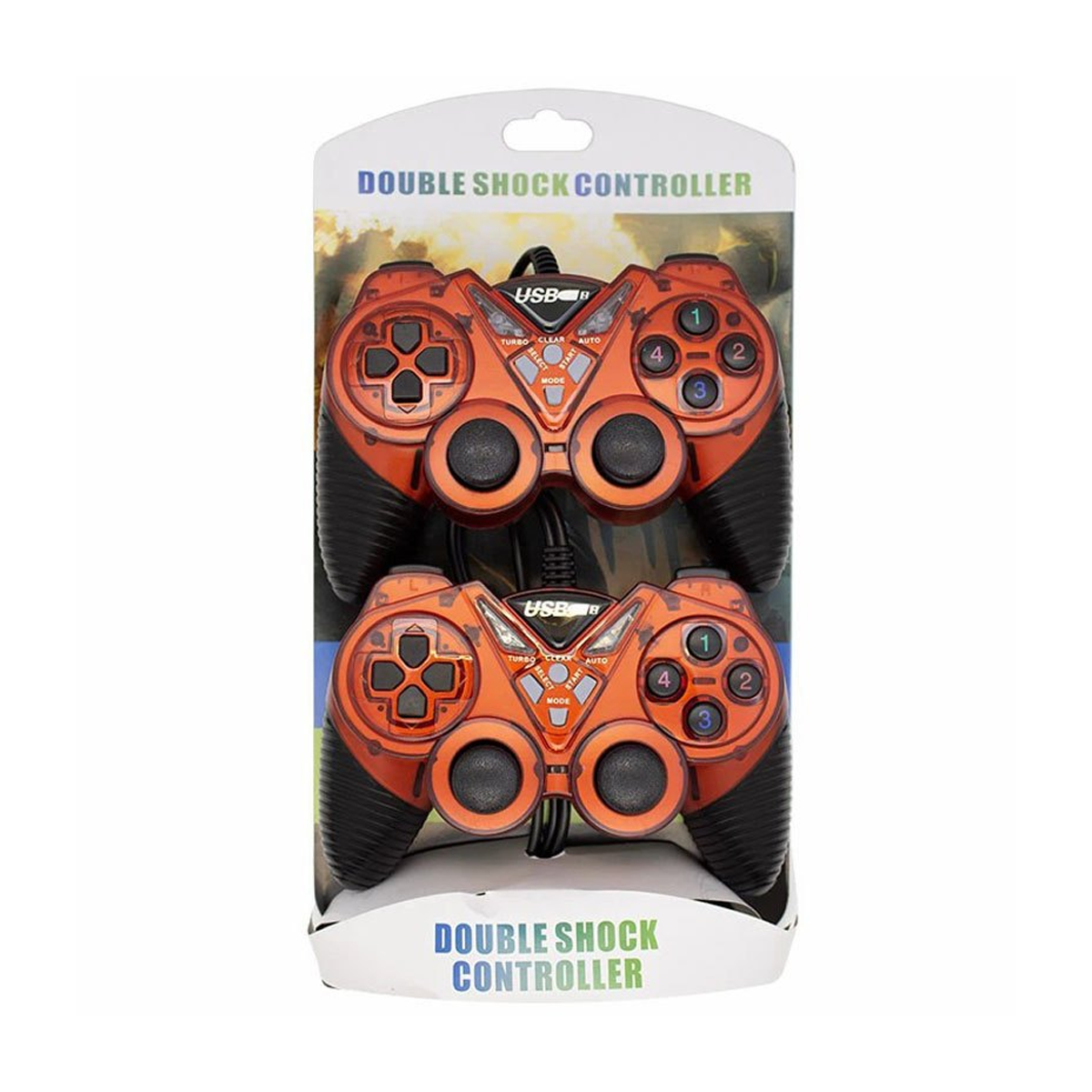 دسته بازی مدل دوبل شوکدار USB-890-قرمز دسته بازی مدل دوبل شوکدار USB-890-قرمز
