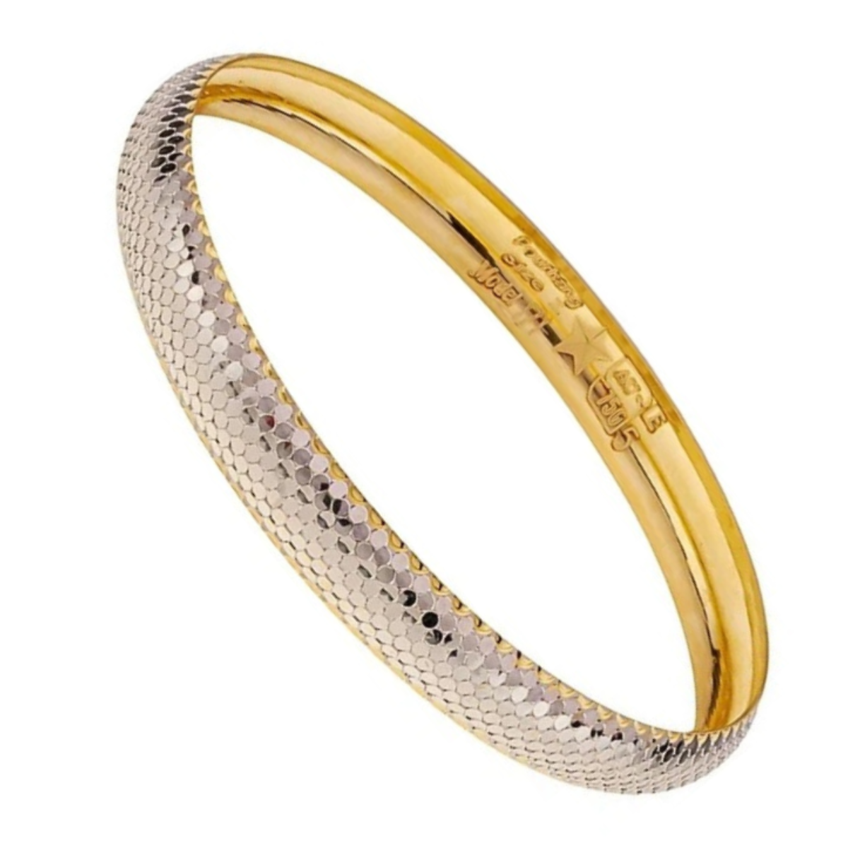 النگو طلا سایز 3 نوا گلد طرح رز مدل پوست ماری سفید کد 24268 النگو طلا سایز 3 نوا گلد طرح رز مدل پوست ماری سفید کد 24268