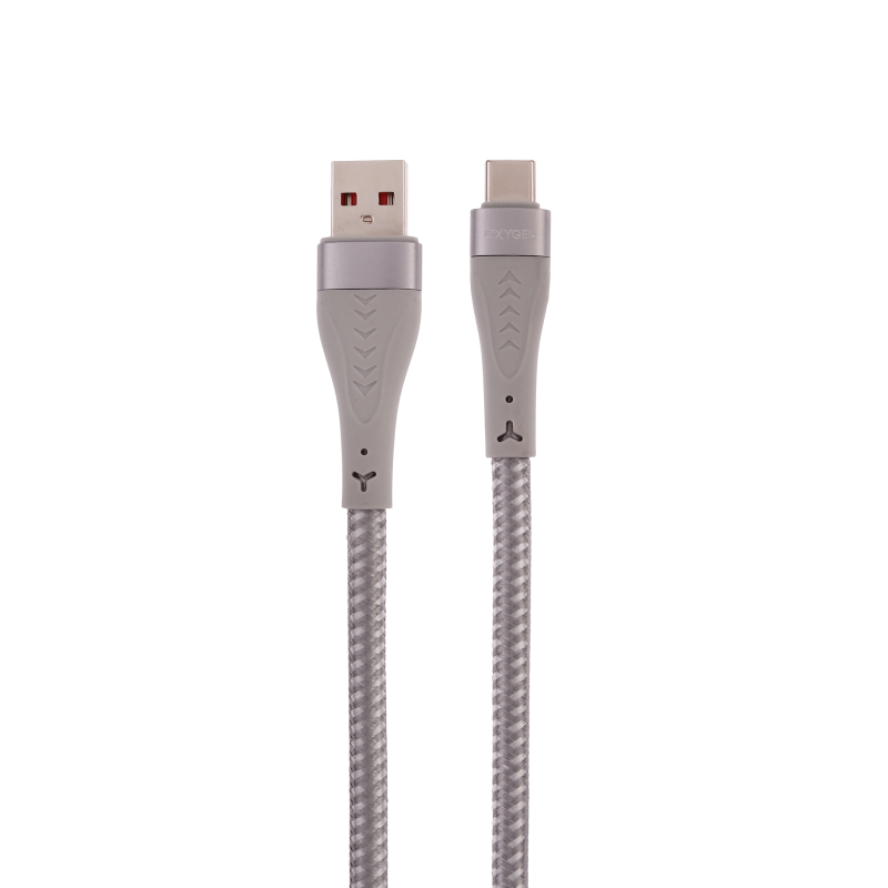 کابل تبدیل USB-A به USB-C اکسیژن مدل LX-3 طول 1 متر کابل تبدیل USB-A به USB-C اکسیژن مدل LX-3 طول 1 متر