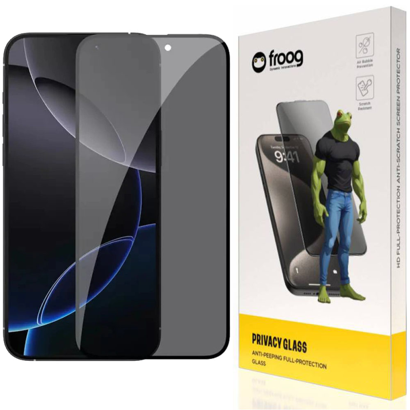محافظ صفحه نمایش حریم شخصی فراگ مدل Privacy مناسب برای گوشی موبایل اپل iPhone 16 Pro Max  محافظ صفحه نمایش حریم شخصی فراگ مدل Privacy مناسب برای گوشی موبایل اپل iPhone 16 Pro Max