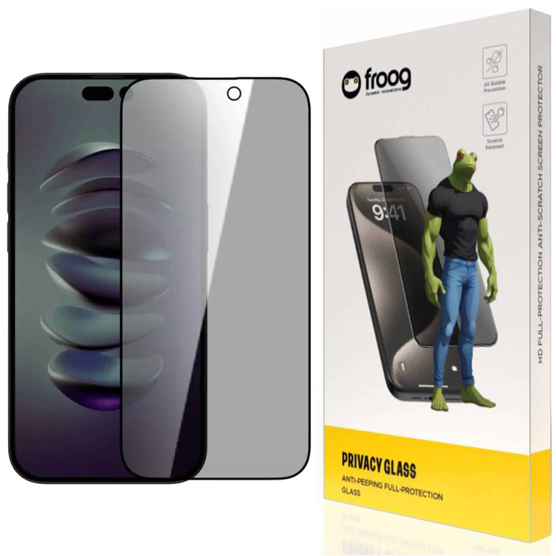 محافظ صفحه نمایش حریم شخصی فراگ مدل Privacy مناسب برای گوشی موبایل اپل iPhone 15 Pro Max  محافظ صفحه نمایش حریم شخصی فراگ مدل Privacy مناسب برای گوشی موبایل اپل iPhone 15 Pro Max