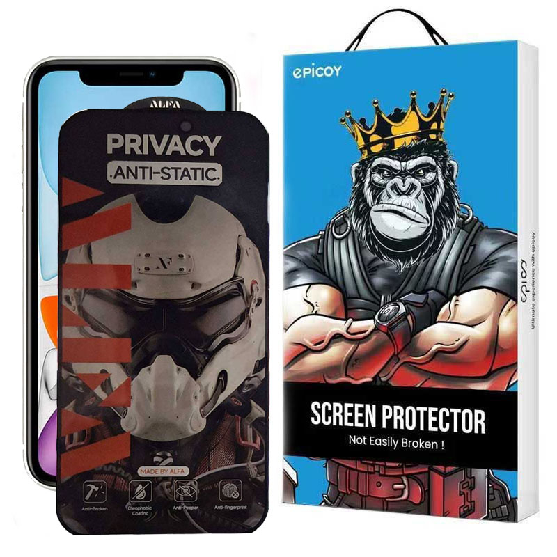 محافظ صفحه نمایش حریم شخصی اپیکوی مدل Alpha مناسب برای گوشی موبایل اپل  iPhone 11 / XR محافظ صفحه نمایش حریم شخصی اپیکوی مدل Alpha مناسب برای گوشی موبایل اپل  iPhone 11 / XR