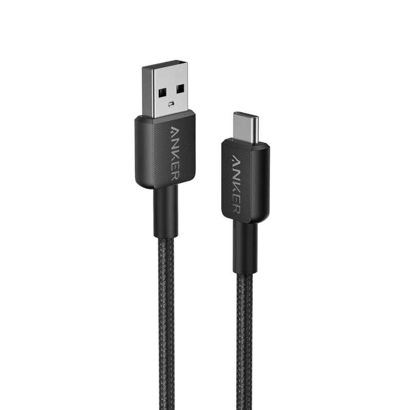 کابل تبدیل USB به USB-C انکر مدل 322/A81H6 طول 1.8 متر کابل تبدیل USB به USB-C انکر مدل 322/A81H6 طول 1.8 متر