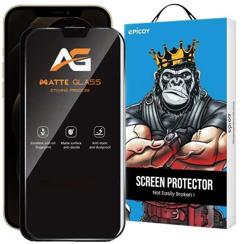 محافظ صفحه نمایش مات اپیکوی مدل AG Matte Etching مناسب برای گوشی موبایل اپل iPhone 13 pro max/ 14 Plus محافظ صفحه نمایش مات اپیکوی مدل AG Matte Etching مناسب برای گوشی موبایل اپل iPhone 13 pro max/ 14 Plus
