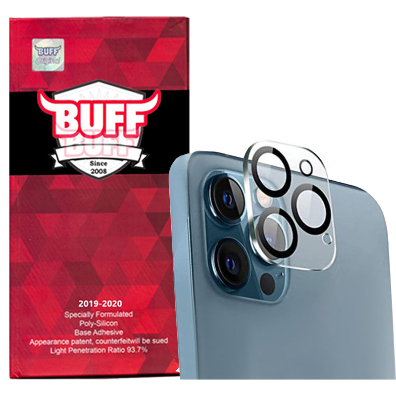 محافظ لنز دوربین گوشی اپل Iphone 12 Pro Max بوف مدل 3D Plus  محافظ لنز دوربین گوشی اپل Iphone 12 Pro Max بوف مدل 3D Plus