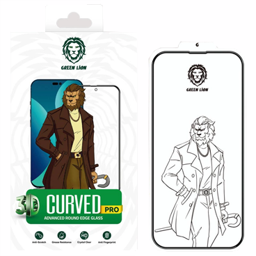 گلس گوشی اپل iPhone 14 Pro گرین مدل 3D Curved Pro گلس گوشی اپل iPhone 14 Pro گرین مدل 3D Curved Pro