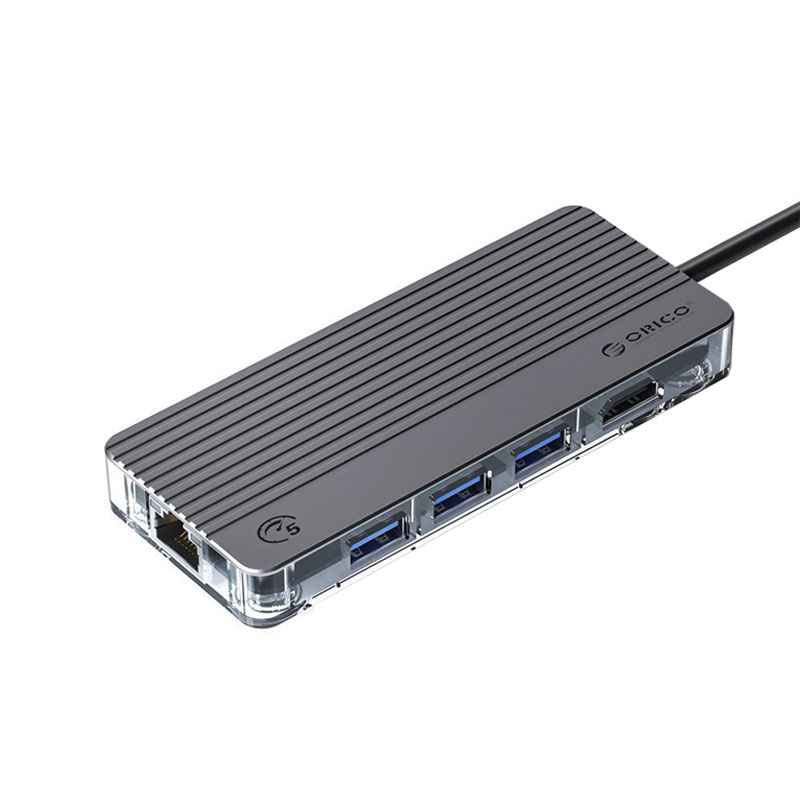 هاب ۶ پورت USB-C اوریکو مدل WB-6RJ-V1 هاب ۶ پورت USB-C اوریکو مدل WB-6RJ-V1