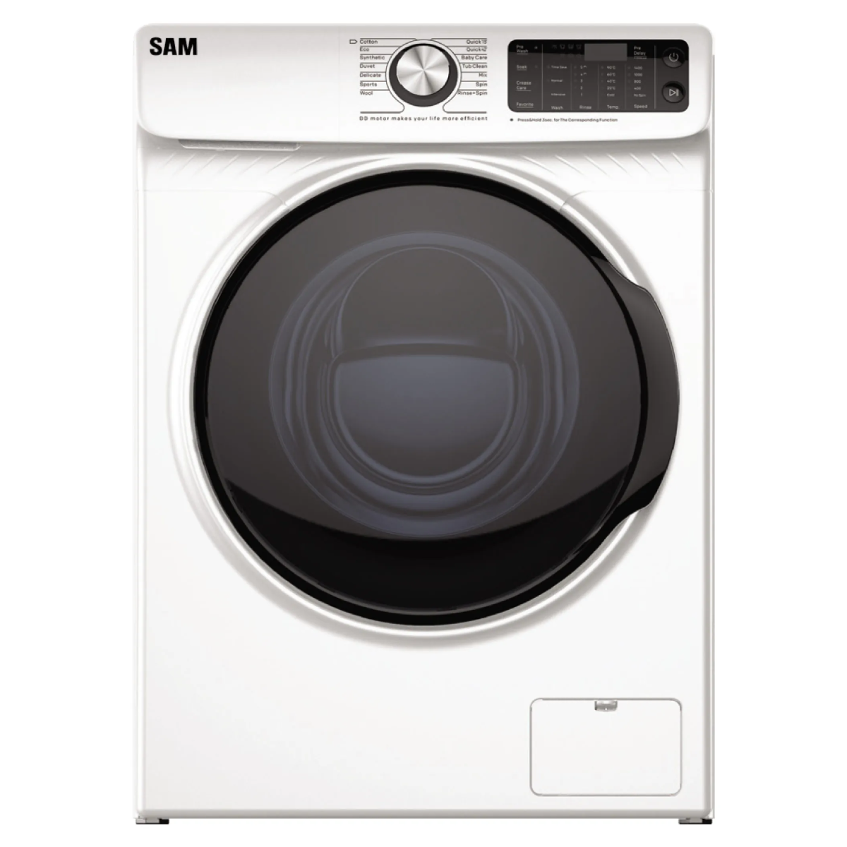 ماشین لباسشویی سام 9 کیلویی مدل DD-P1480/W ماشین لباسشویی سام 9 کیلویی مدل DD-P1480/W