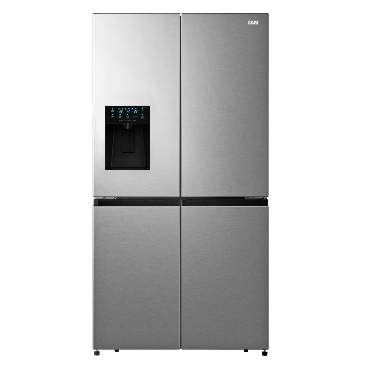 یخچال فریزر ساید بای ساید سام مدل ROMANO/S-نقرهای یخچال فریزر ساید بای ساید سام مدل ROMANO/S-نقرهای