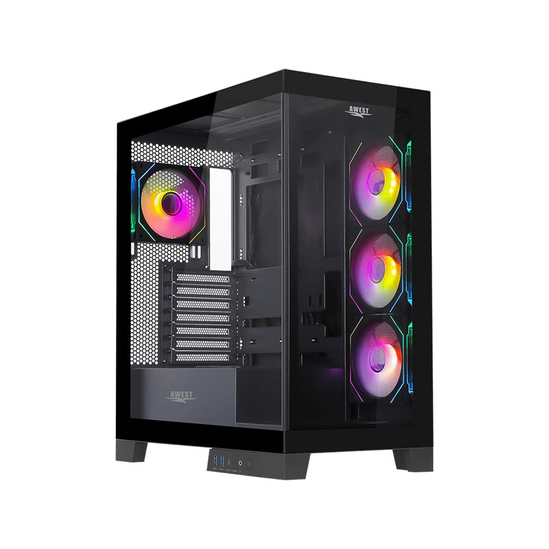 کیس کامپیوتر گیمینگ اوست مدل GT-AQ16-MB کیس کامپیوتر گیمینگ اوست مدل GT-AQ16-MB