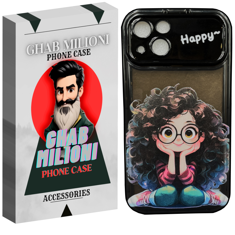 کاور قاب میلیونی مدل HAPPY مناسب برای گوشی موبایل اپل IPHONE 13  کاور قاب میلیونی مدل HAPPY مناسب برای گوشی موبایل اپل IPHONE 13