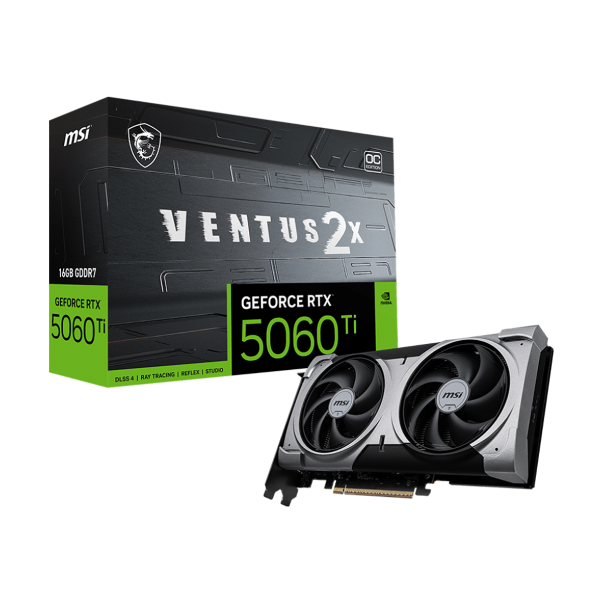 کارت گرافیک ام اس آی مدل RTX 5060 Ti 16G Ventus 2X OC Plus کارت گرافیک ام اس آی مدل RTX 5060 Ti 16G Ventus 2X OC Plus