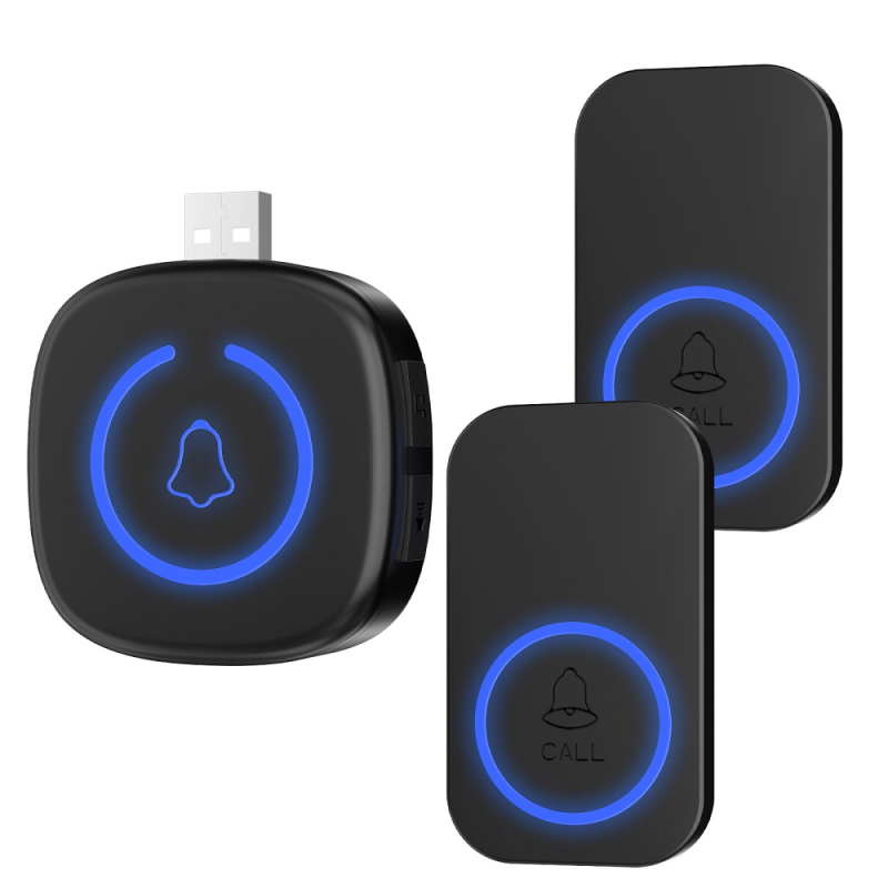 زنگ بی سیم مدل هوشمند درب کد ZA2 به همراه دو شستی زنگ بی سیم مدل هوشمند درب کد ZA2 به همراه دو شستی