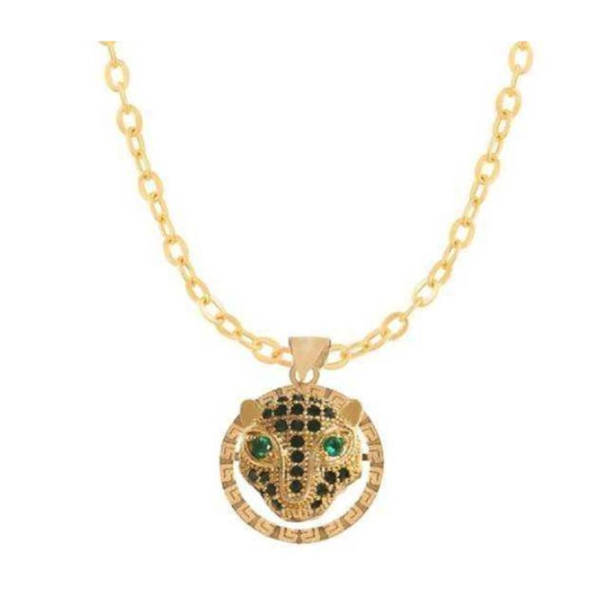 گردنبند طلا 18 عیار اپال گلد مدل پنتر الماسی سبز 0152-0.75 گردنبند طلا 18 عیار اپال گلد مدل پنتر الماسی سبز 0152-0.75