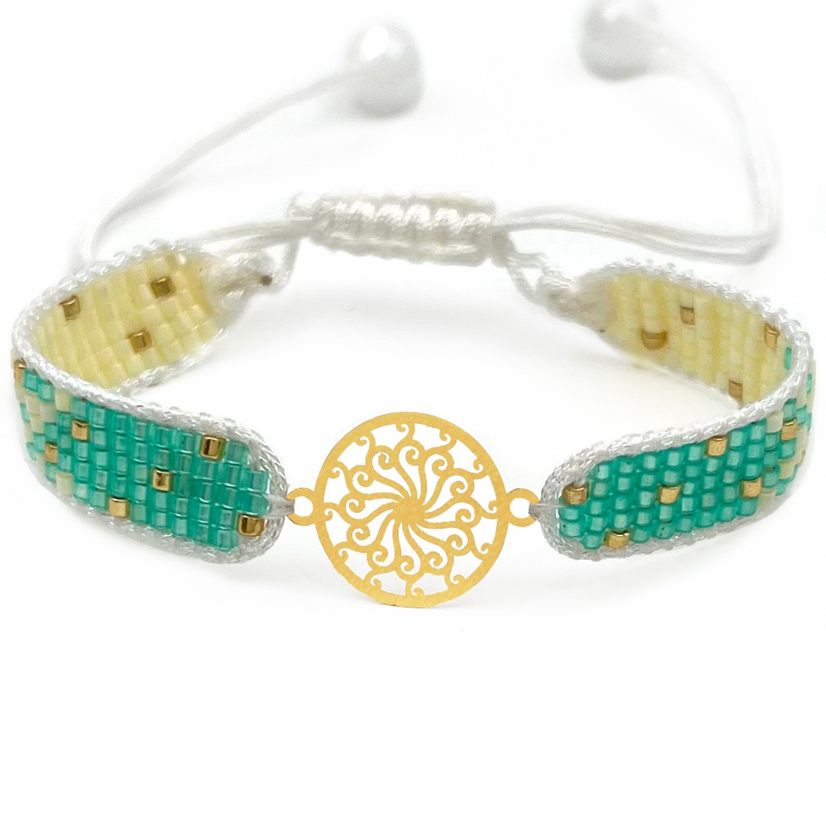 دستنبد طلا زنانه با پلاک طلا میوکی دیانا گالری کد11008