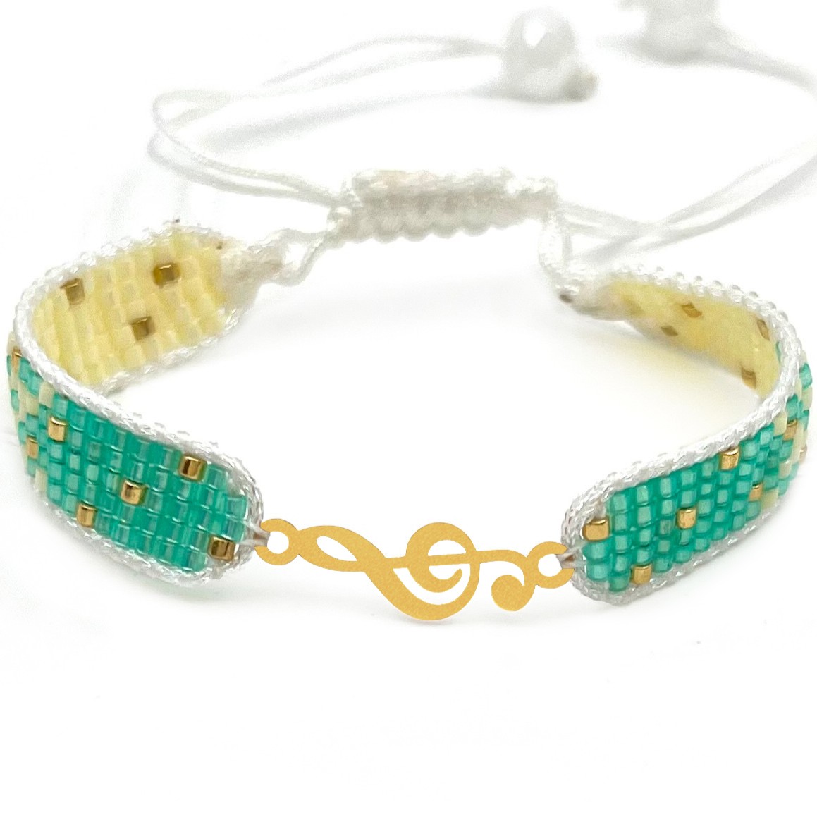 دستنبد طلا زنانه با پلاک طلا میوکی دیانا گالری کد11004